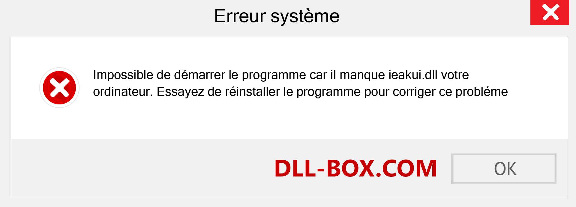 Le fichier ieakui.dll est manquant ?. Télécharger pour Windows 7, 8, 10 - Correction de l'erreur manquante ieakui dll sur Windows, photos, images